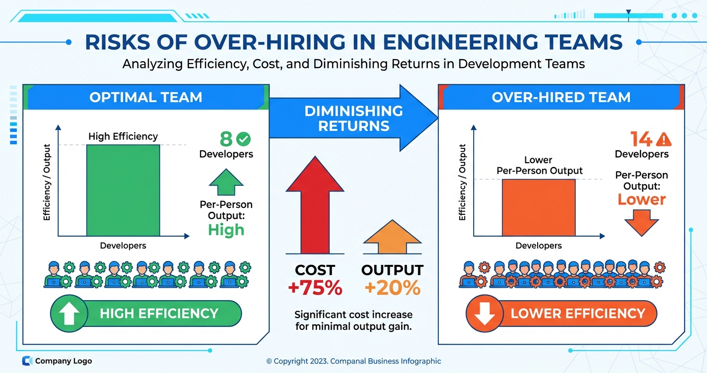 Over-hiring visualization